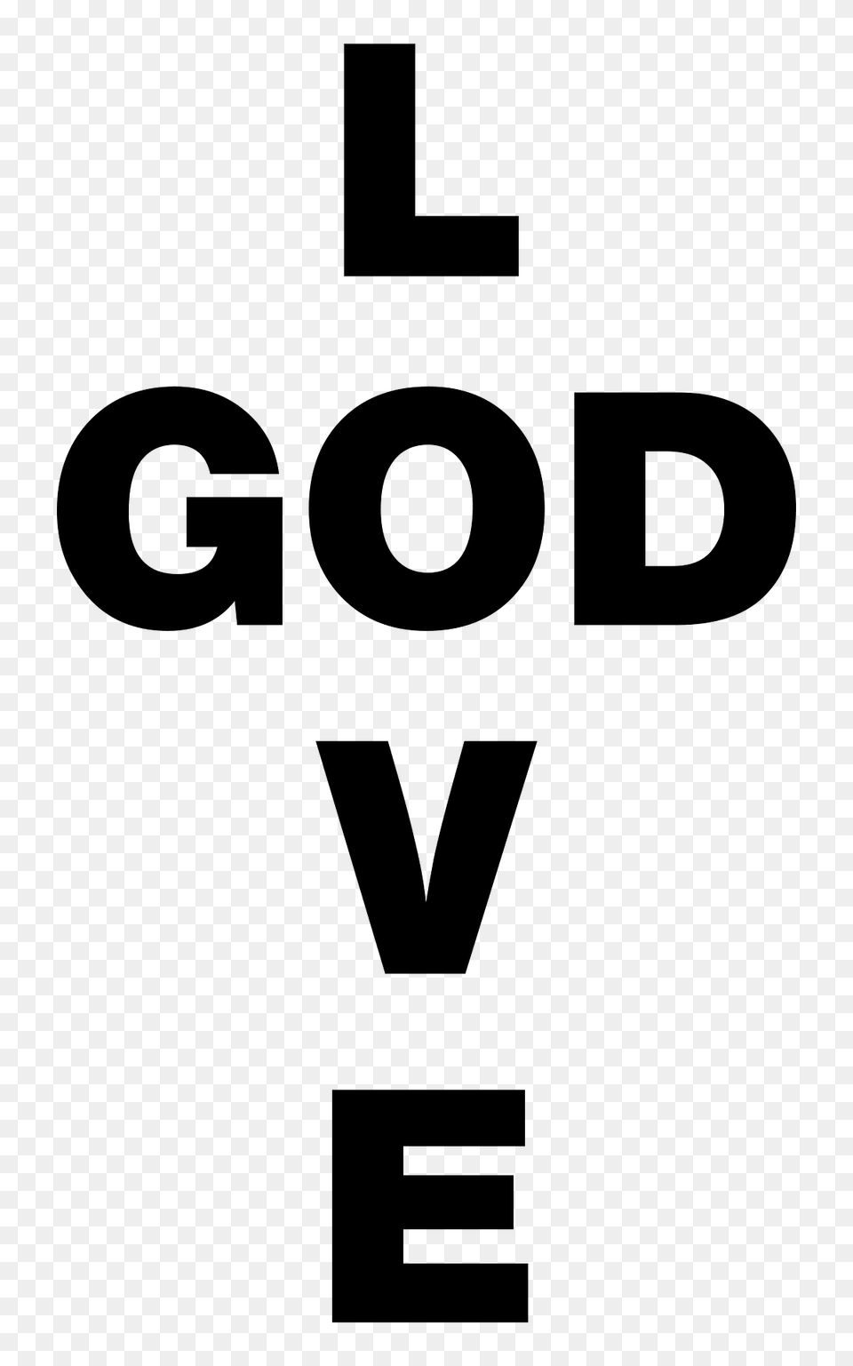 Love God Typography Clipart, Green, Symbol Free Png