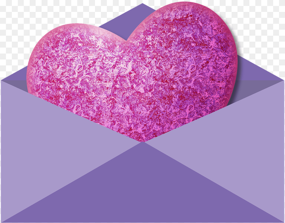 Love Good Morning Pic Hd Purple, Heart Free Png Download