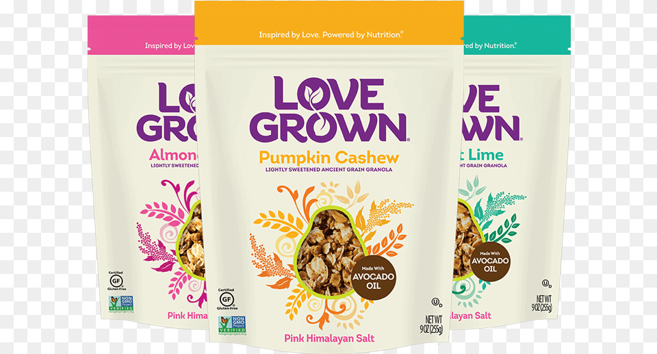 Love Grown Ancient Grains Granola Product Family Bee, Food, Grain, Produce Free Png