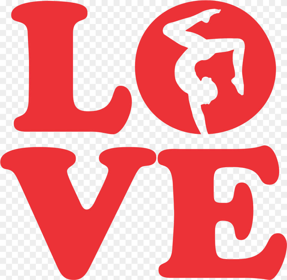 Love Gymnastics Decal Love Gymnastics Clipart, Person, Smoke Pipe, Symbol Png Image