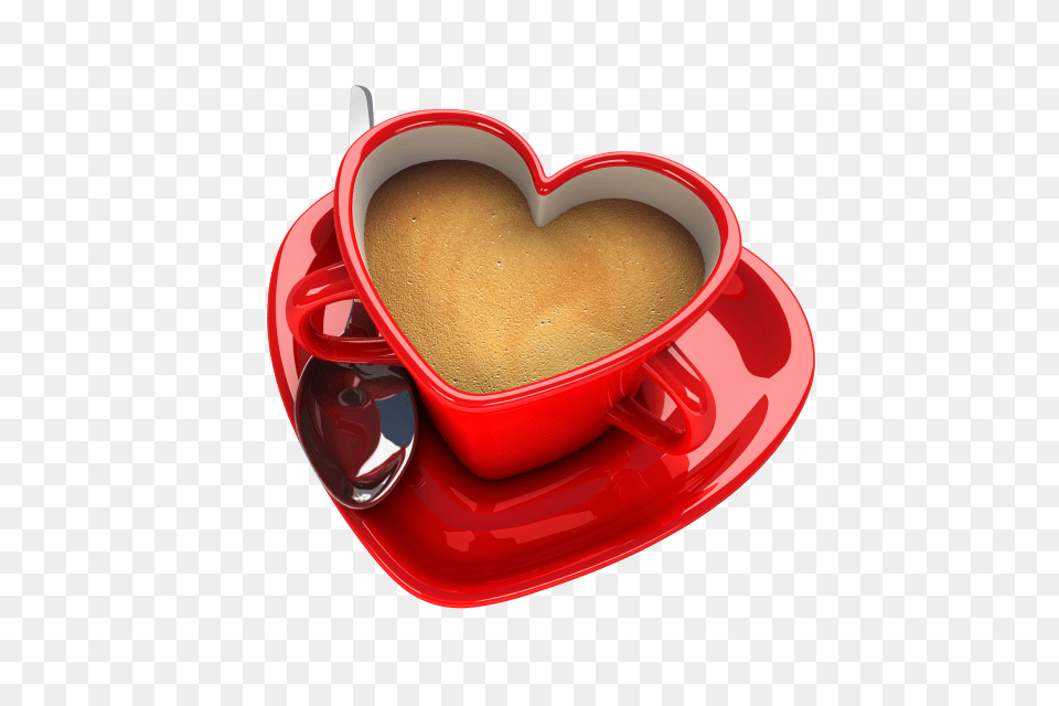 Love Heard Valentines Day, Cup, Saucer, Beverage, Coffee Free Png Download