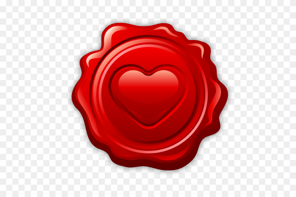 Love Heard Valentines Day, Food, Ketchup, Wax Seal Png