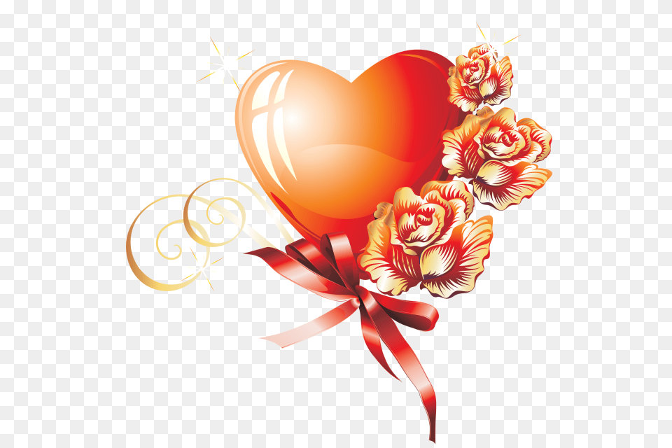 Love Heard Valentines Day, Art, Floral Design, Graphics, Pattern Free Png Download