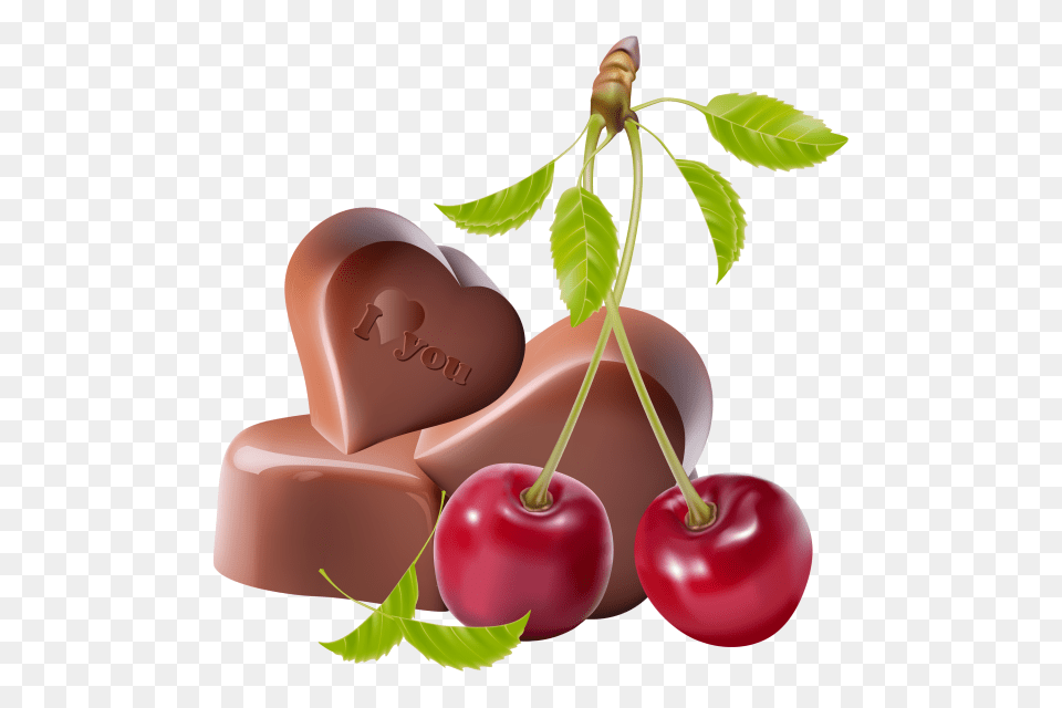 Love Heard Valentines Day, Cherry, Food, Fruit, Plant Png