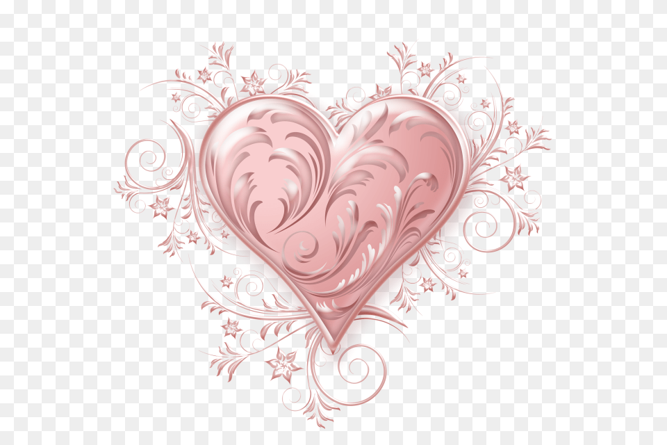 Love Heard Valentines Day, Art, Graphics, Floral Design, Heart Free Png
