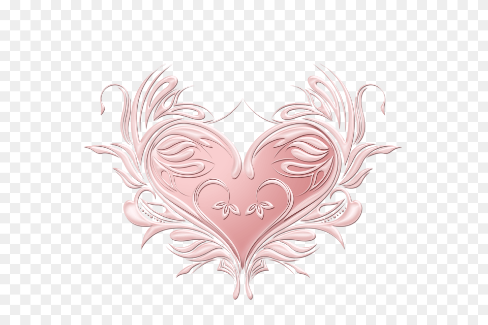 Love Heard Valentines Day, Art, Floral Design, Graphics, Pattern Png Image