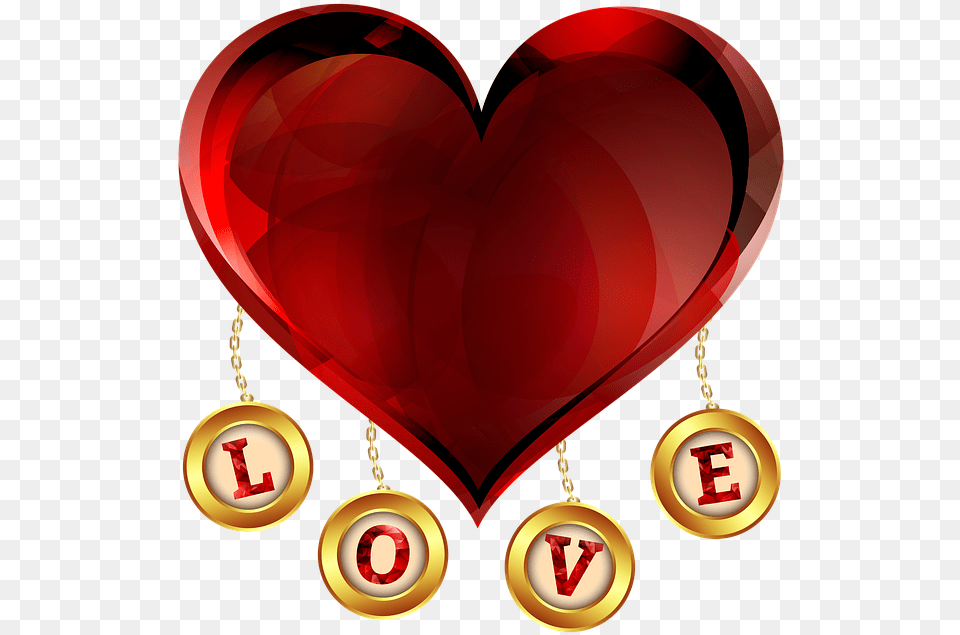 Love Heart Background, Accessories, Gold Png