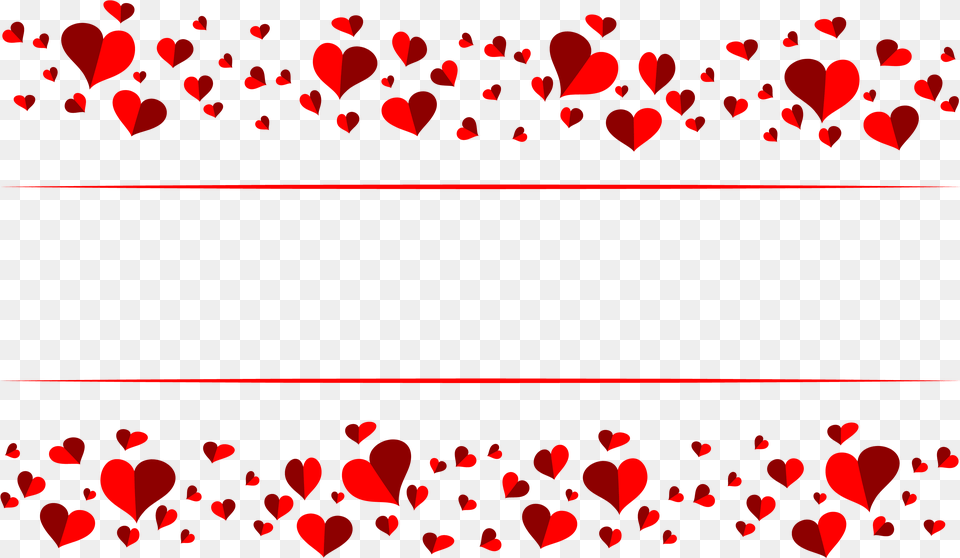 Love Heart Banner Download Love Frame Banner, Flower, Petal, Plant, Pattern Free Transparent Png