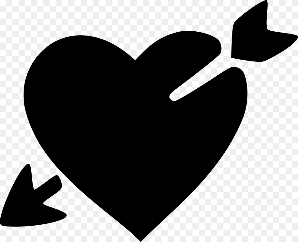 Love Heart Broken Valentine Day Arrow Cupid Broken Heart With Arrow, Silhouette, Stencil, Animal, Fish Png Image