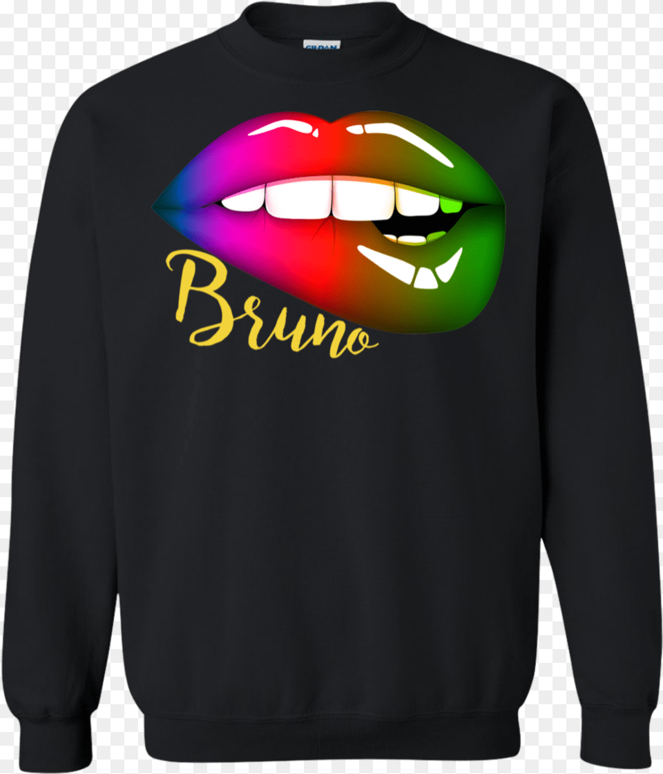 Love Heart Bruno Magic Lip Biting Sweatshirt Active Shirt, Clothing, Knitwear, Long Sleeve, Sweater Free Png Download