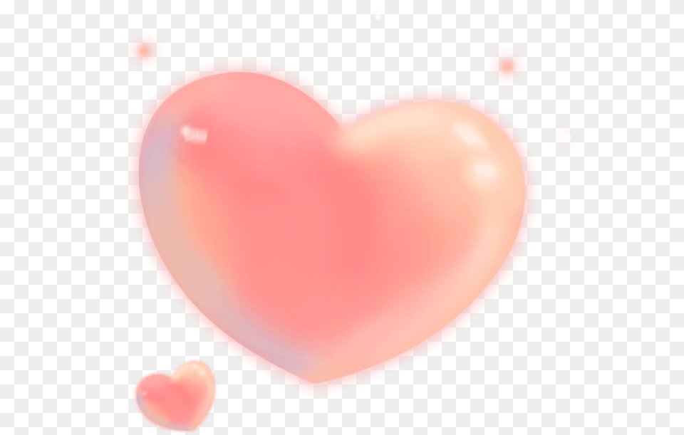Love Heart Cute Luminous Neon Colorful Blingbling Heart, Balloon, Plate Png Image