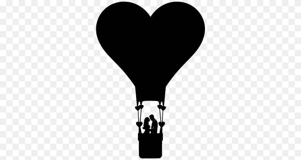 Love Heart Hot Air Balloon, Aircraft, Hot Air Balloon, Transportation, Vehicle Png