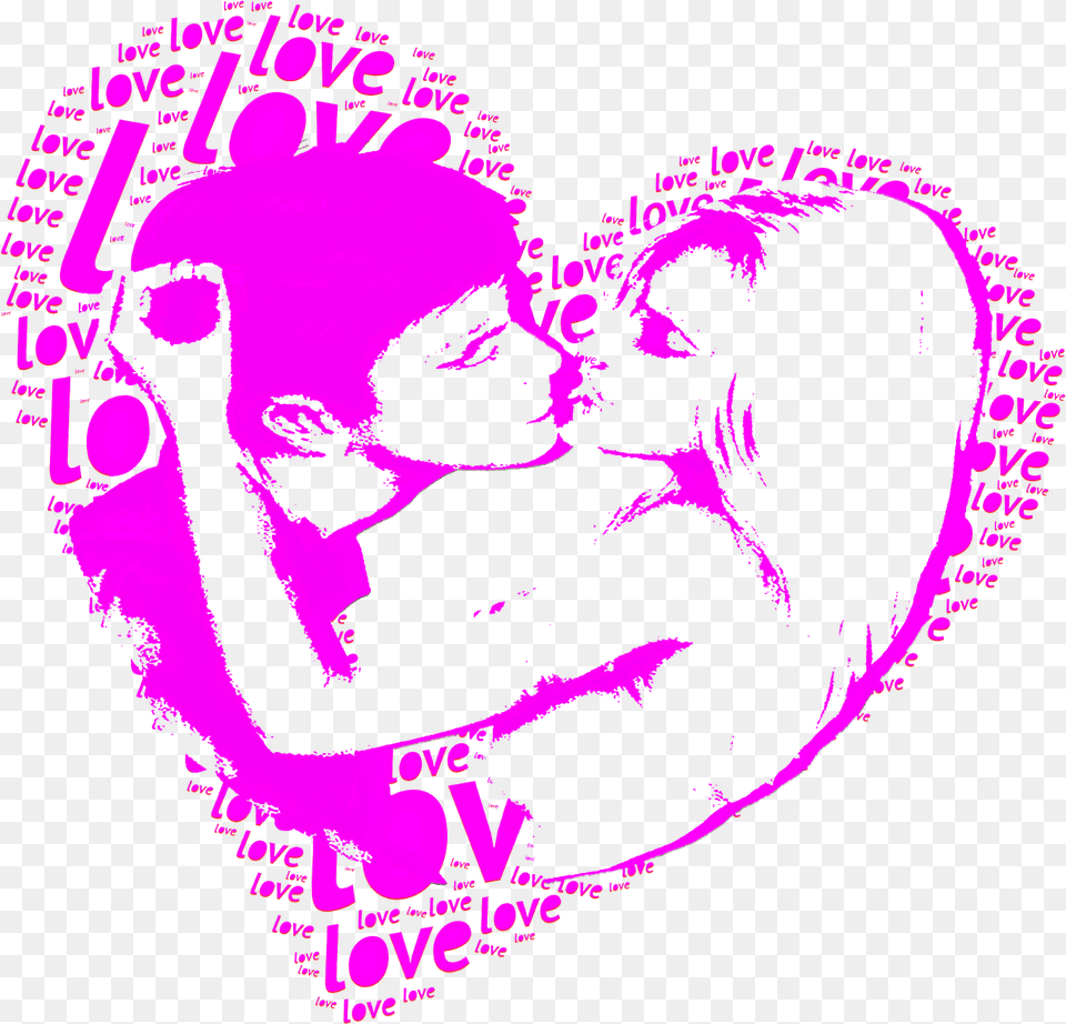 Love Heart Images Vectors For Heart, Purple, Adult, Person, Woman Png Image