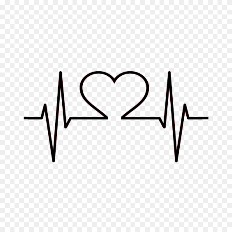 Love Heart Line Heartbreak Heartbeat Lifeline Black Dar, Logo Free Png Download