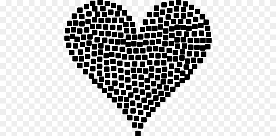 Love Heart Little Squares Design, Qr Code, Pattern Png