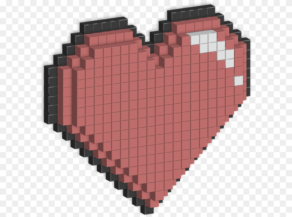 Love Heart Pixels Valentineu0027s Vector Graphic On Pixabay Heart, Brick Png