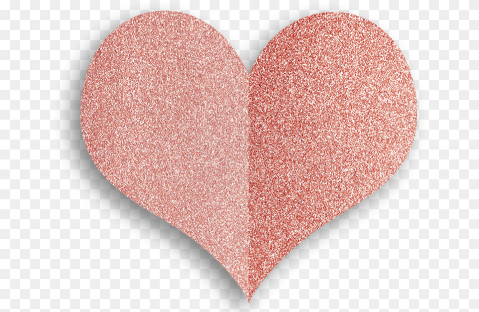 Love Heart Rosegold Pink Colorsplash Glitter Heart Png Image