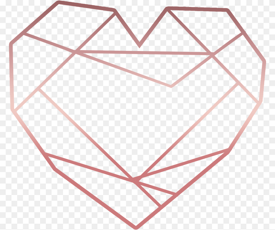 Love Heart Triangle Glitter Rosegold Geometric Rose Gold Geometric Heart, Accessories, Diamond, Gemstone, Jewelry Png Image
