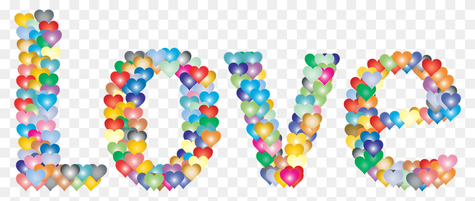 Love Heart Typography Clipart, Balloon Png