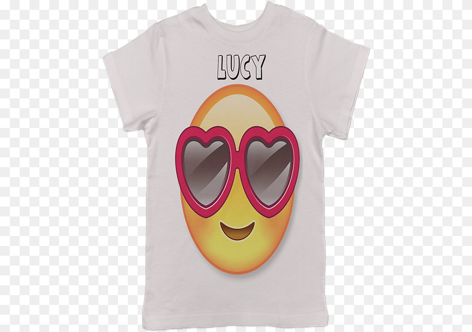 Love Hearts Emoji T Shirt Smiley, Clothing, T-shirt, Accessories Free Transparent Png