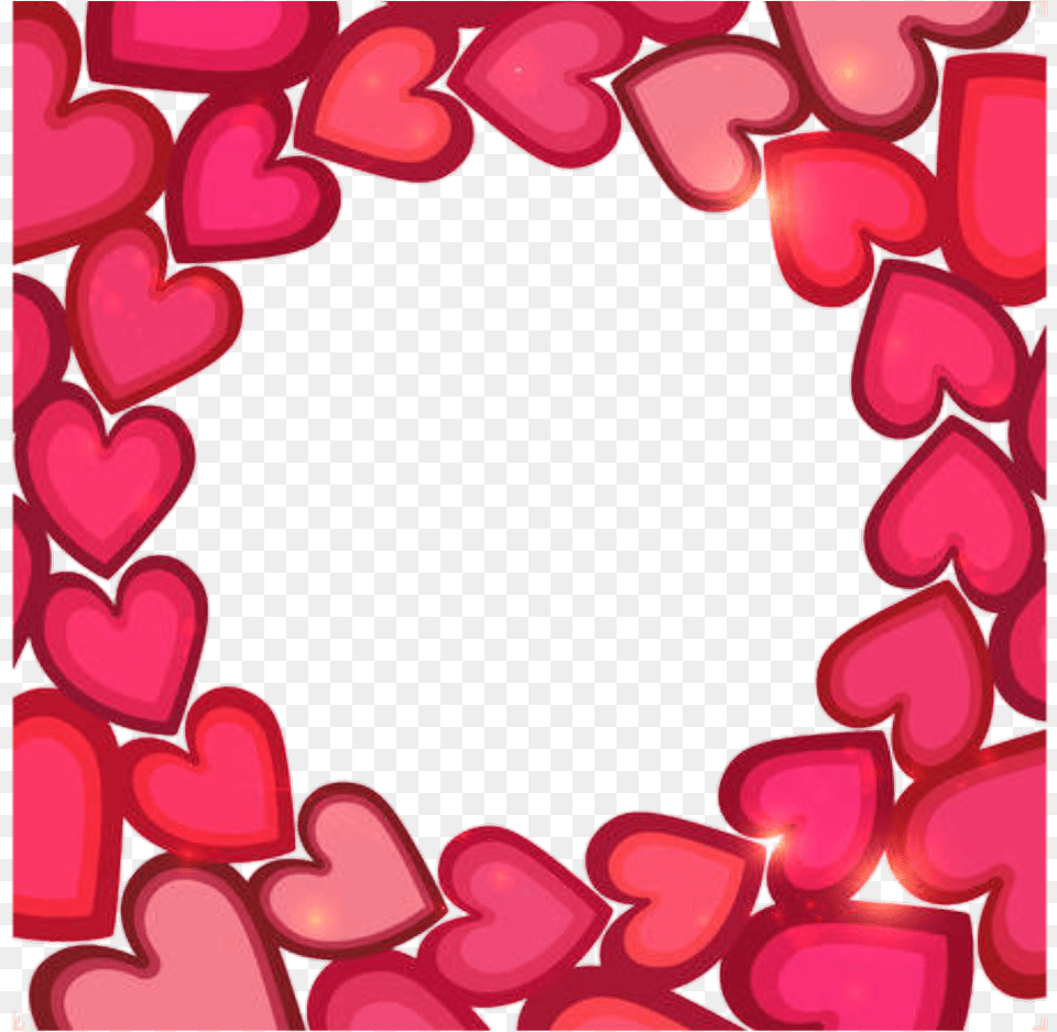 Love Hearts Frame, Flower, Petal, Plant, Dynamite Free Transparent Png