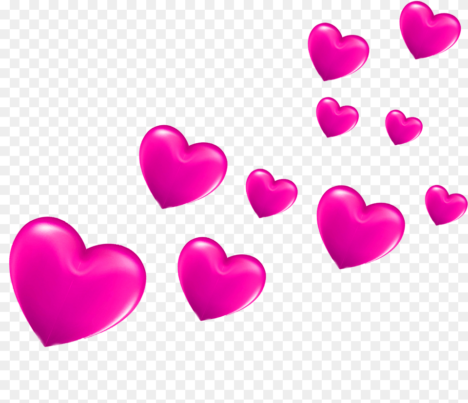 Love Hearts Heart Pinkpinkheart Freetoedit Transparent Background Cartoon Hearts, Balloon, Symbol Png Image