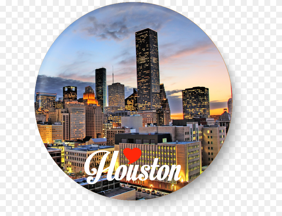Love Houston I With United States Series Pin Badge Big City In Houston, Architecture, Photography, Metropolis, High Rise Png