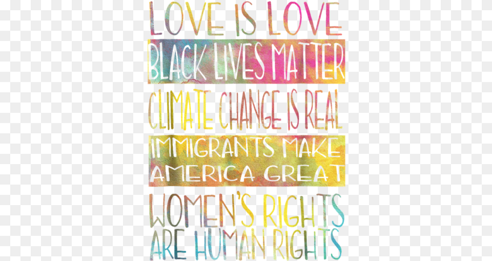 Love Is Black Lives Matter Equality Feminist Shirt Heathers T Shirt Calligraphy, Text, Book, Publication Free Transparent Png