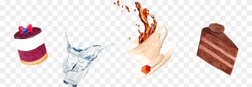 Love Is In The Air And It Smells Like Coffee Illustration, Cream, Dessert, Food, Ice Cream Free Png Download