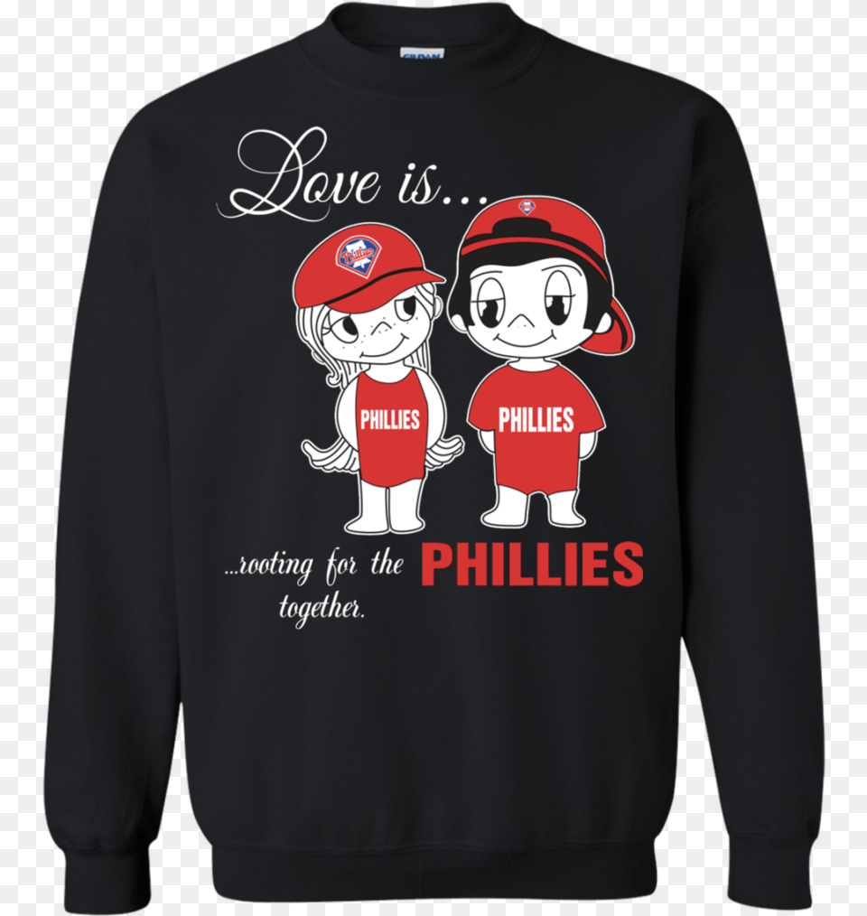 Love Is Rooting For The Philadelphia Phillies Baseball Ugly Sweater Ghostface Killah, Clothing, Sweatshirt, Knitwear, T-shirt Free Png