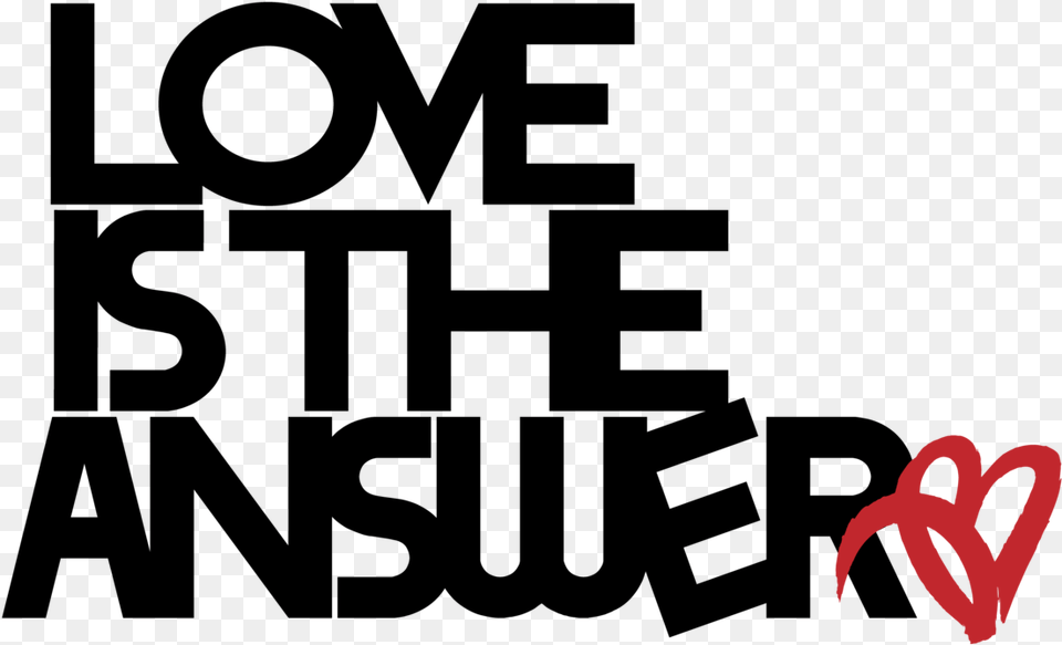 Love Is The Answer Lita Global Graphics, Logo, Heart Free Png Download