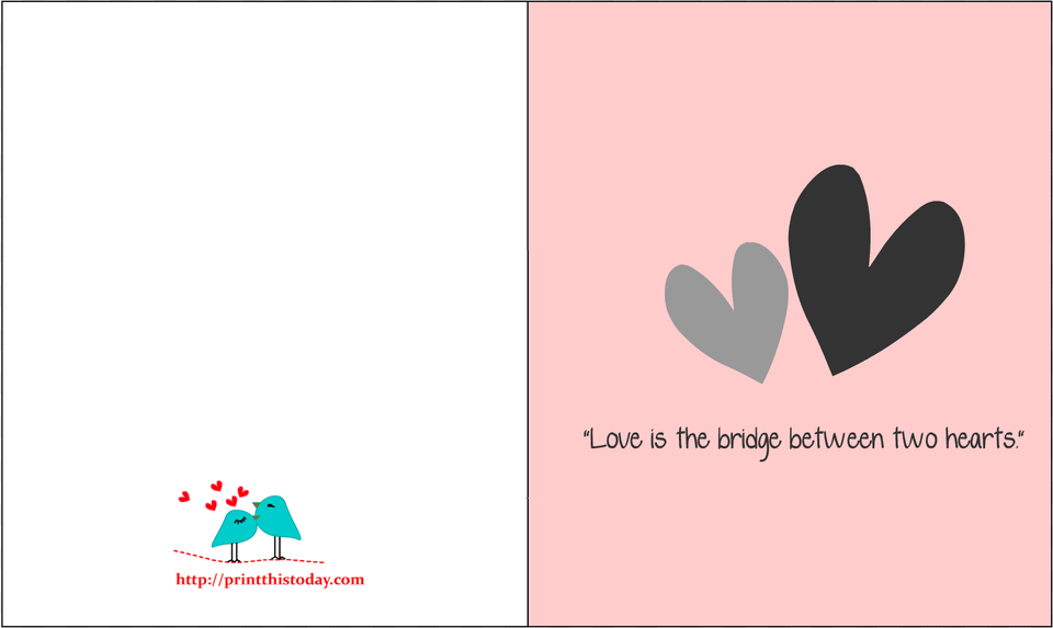Love Is The Bridge Between Two Hearts Card Love Quotes, Advertisement, Envelope, Greeting Card, Mail Free Png Download