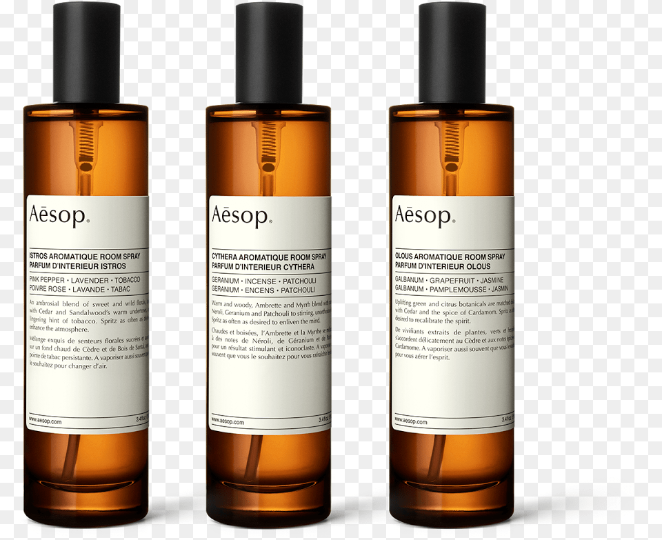 Love It Aesop Unveils Its Aromatique Room Sprays Aesop Room Spray, Bottle, Cosmetics, Perfume Png