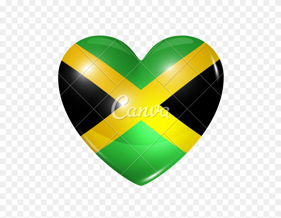 Love Jamaica Heart Flag Icon, Symbol Free Transparent Png