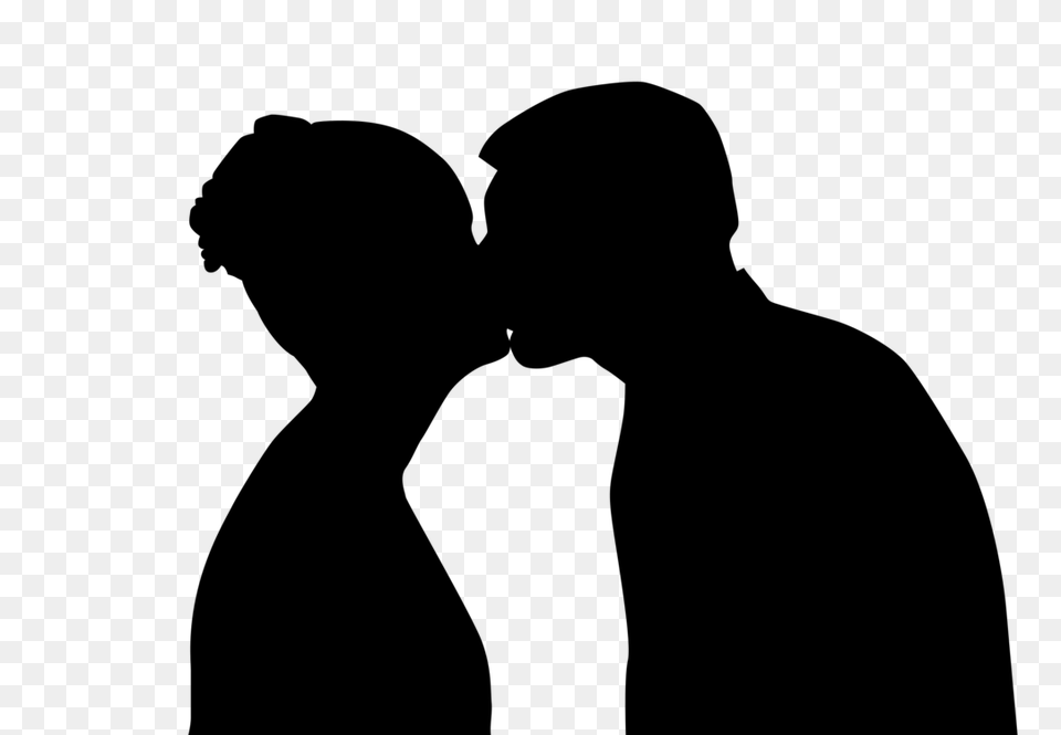 Love Kiss Hug Man Couple, Gray Png Image