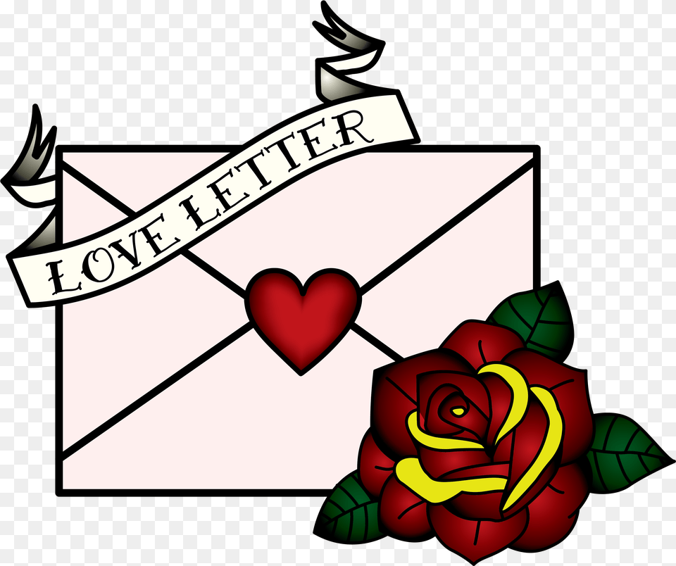 Love Letter Love Letter Clipart, Flower, Plant, Rose, Envelope Free Png