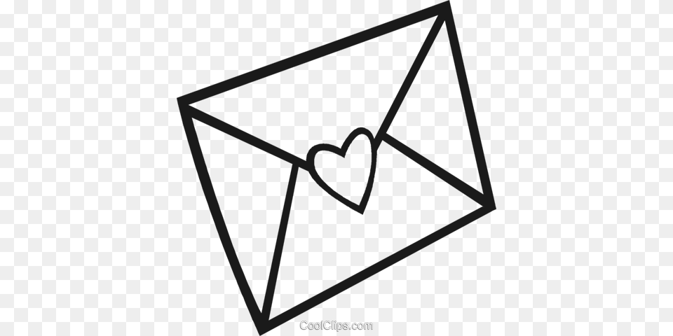 Love Letter Royalty Vector Clip Art Illustration, Envelope, Mail, Bow, Weapon Free Png Download