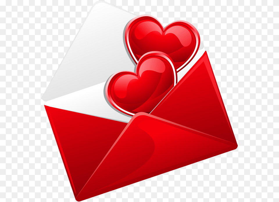 Love Letter With 2 Hearts Love Letter, Envelope, Mail, Mailbox Free Png