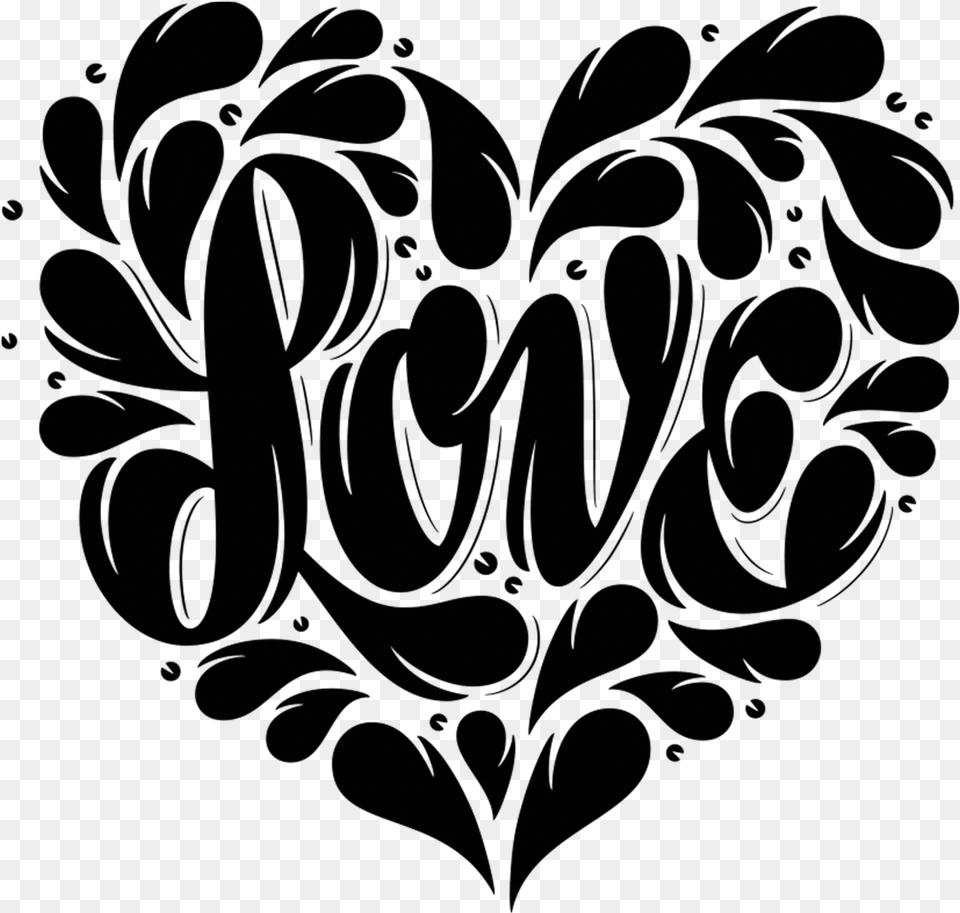 Love Lettering Hd, Pattern Free Png