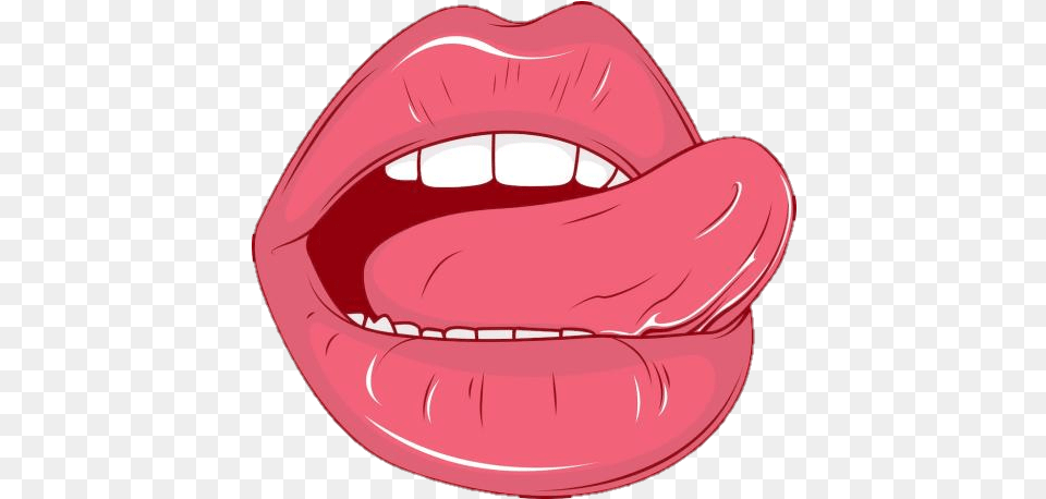 Love Lips Lick Kiss Lips Lick Transparent Cartoon Lips Licking Transparent Background, Body Part, Mouth, Person, Teeth Free Png