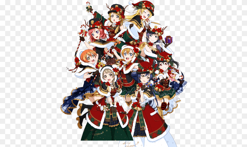 Love Live Aqours Christmas, Comics, Book, Publication, Baby Free Png