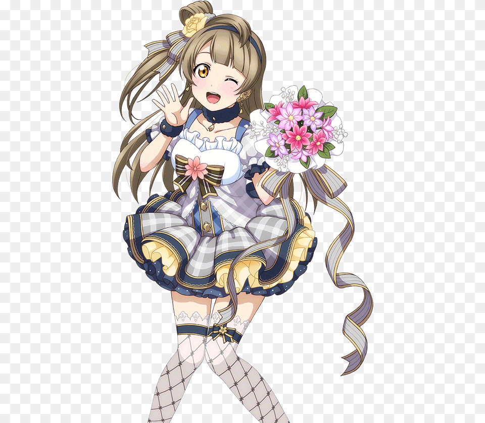 Love Live Flower Bouquet Cosplay Kotori, Book, Comics, Publication, Person Free Transparent Png