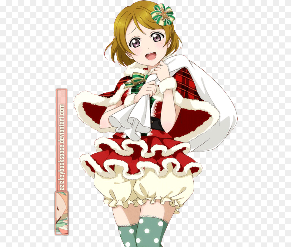 Love Live Hanayo Christmas Card, Book, Comics, Publication, Adult Png Image