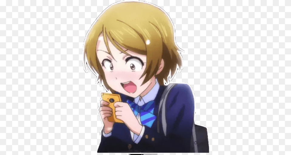 Love Live Hanayo Koizumi Whatsapp Stickers Stickers Cloud Hanayo Love Live Meme, Adult, Person, Female, Woman Free Png Download