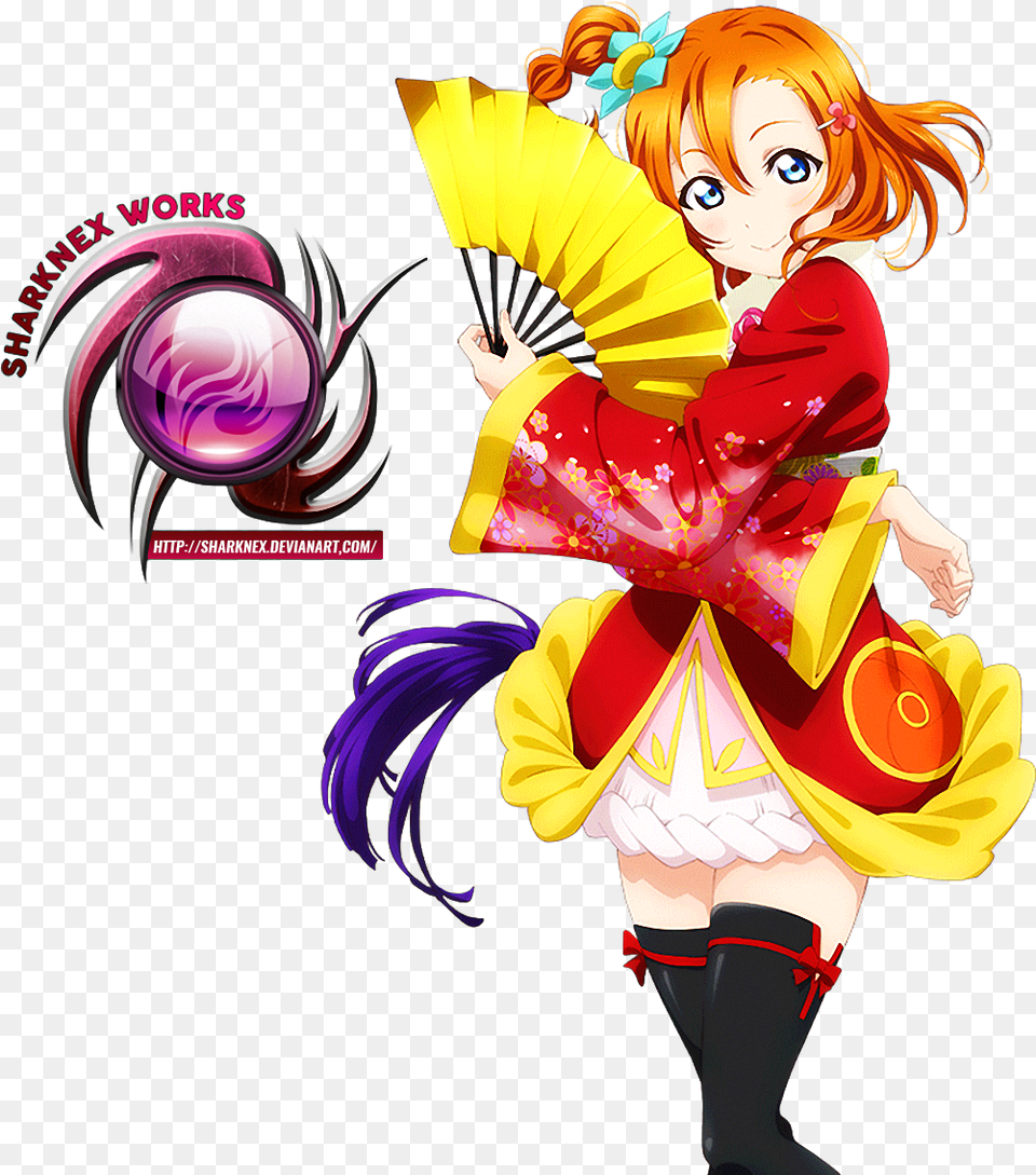 Love Live Kousaka Honoka Render By Sharknex D8yei48 Love Live Honoka Edit, Art, Book, Comics, Graphics Free Transparent Png