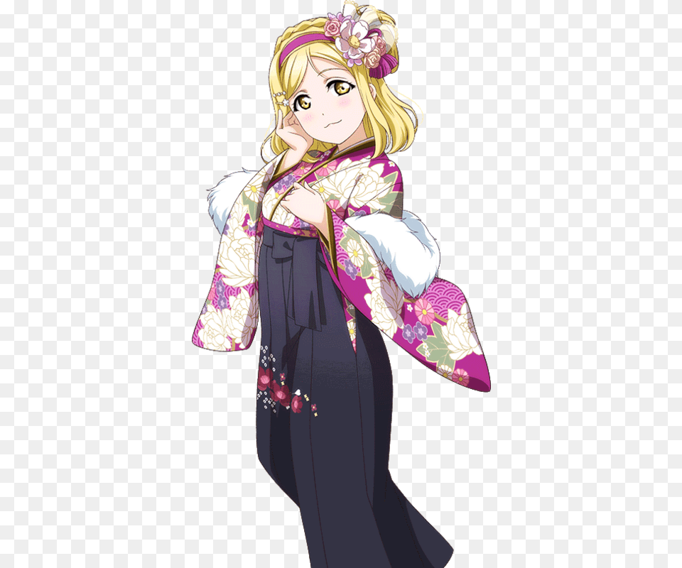 Love Live New Years Mari, Adult, Robe, Person, Gown Png Image