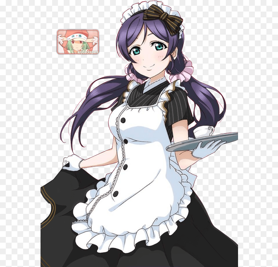 Love Live Nozomi Maid Nozomi Love Live, Book, Comics, Publication, Manga Free Png Download