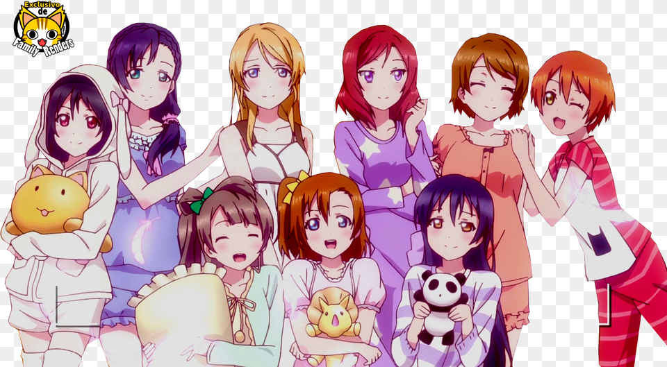 Love Live Pijama Party Love Live Sleepover Episode, Publication, Book, Comics, Adult Free Png
