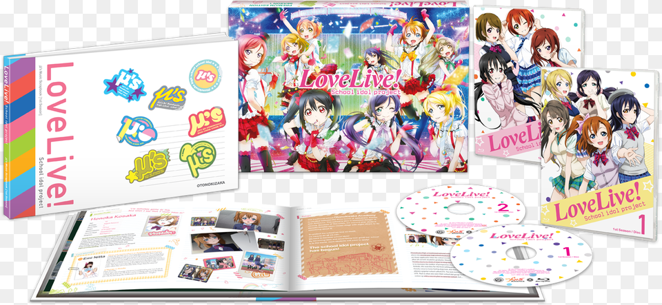 Love Live School Idol Project Book, Publication, Comics, Person, Baby Free Png Download