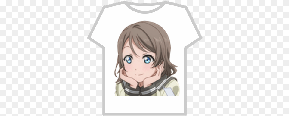 Love Live Sunshine You Watanabe Roblox Ghostemane T Shirt Roblox, Baby, Person, Face, Book Free Png